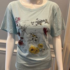 J Crew Floral Printed Graphic T-shirt